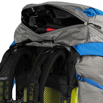 OSPREY hiking backpack EXOS PRO 55,  dale grey/agam blue