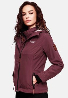 Marikoo Women&#039;s transitional jacket with hood Erdbeere, burgundy