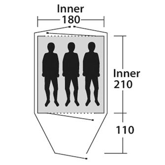 Outwell Zelt Cloud for 3 persons
