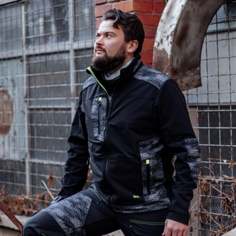 BENNON work jacket PREDATOR, black/grey