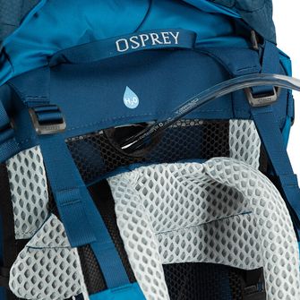 OSPREY hiking backpack ATMOS AG LT 65,  night shift/scoria blue