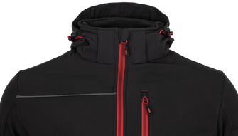 BENNON softshell jacket RUFUS black/red