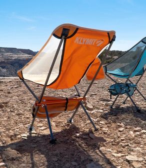 Klymit Ridgeline short camping chair, blue