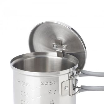 ESBIT Solid alcohol cooker with CS585ST container, stainless steel