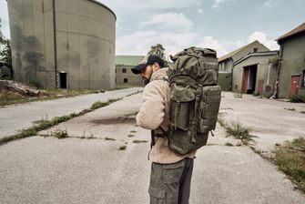 Brandit Kampfrucksack Molle Tactical Backpack, Woodland 65l