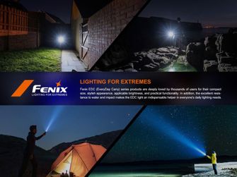 Fenix E18R V2.0 GE rechargeable flashlight, nebula