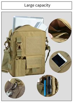 Dragowa Tactical shoulder bag 4L, khaki