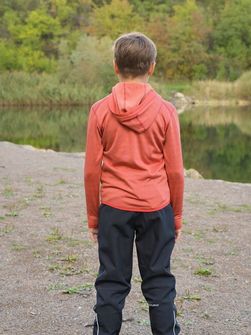 Husky baby sweatshirt with hood artic zip to red /black blue