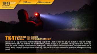 LED flashlight Fenix ​​TK47 Ultimate Edition, 3200 Lumens