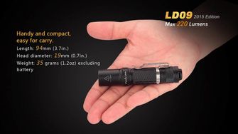 Pocket luminaire Fenix ​​LD09 (220 lumens)