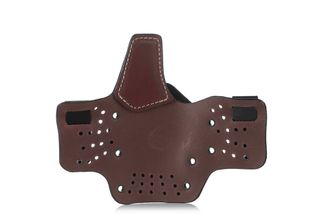 Falco Comfortable Kydex Hybrid IWB case for hidden wearing Glock 19, brown right