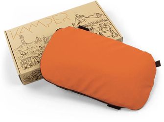 Mosh Kamper outdoor seat cushion, orange/black