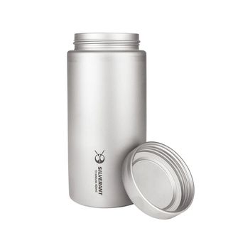 Silverant Titanium bottle 400 ml with flat cap