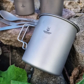 Silverant Titanium mug 500 ml with lid