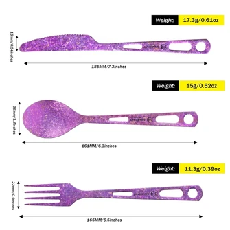 Silverant Titanium cutlery SilverAnt, purple