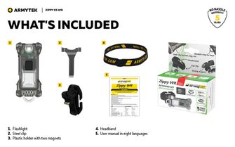 ArmyTek Zippy WR ES Portable Light Kit, Green