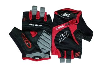 3F Vision Cycling Gloves Air vent, red