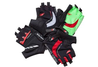3F Vision Cycling gloves Racing team 2108, black-red