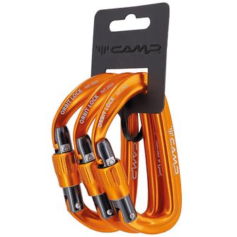 CAMP Carabiner Orbit Lock 3 Pack, orange