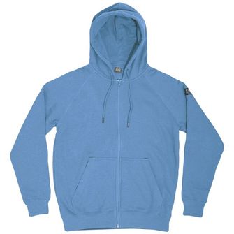 CloMod Hoody zip sweater "blank", Dawn Blue