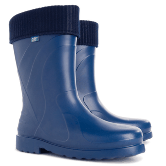 Demar Women's rubber work boots with warm insole LUNA, navy blue