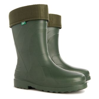 Demar Women's rubber work boots with warm insole LUNA, green
