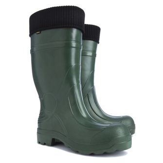 Demar Men's rubber work boots with warm insole PREDATOR XL, green