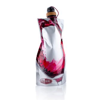 GSI Outdoors Folding Red Wine Carafe Soft Sided Wine Carafe 750 ml