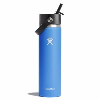Hydro Flask Wide thermo bottle with straw 24 OZ Wide Flex Straw Cap, cascade