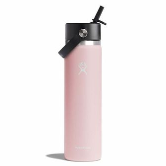 Hydro Flask Wide thermo bottle with straw 24 OZ Wide Flex Straw Cap, trillium