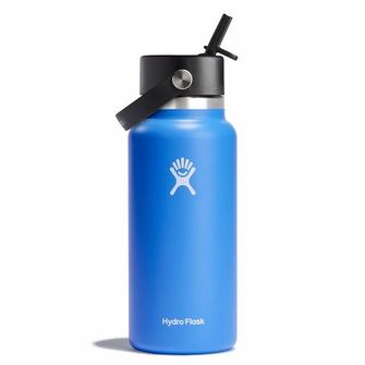 Hydro Flask Wide thermo bottle with straw 32 OZ Wide Flex Straw Cap, cascade