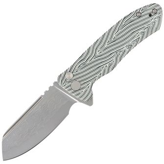 KUBEY Folding knife Creon S - Damascus & Green