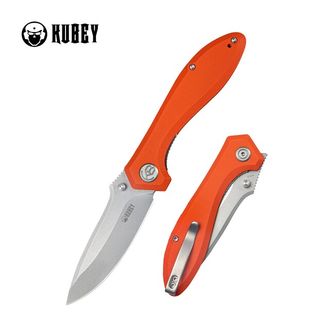 KUBEY Folding knife Ruckus Orange G10