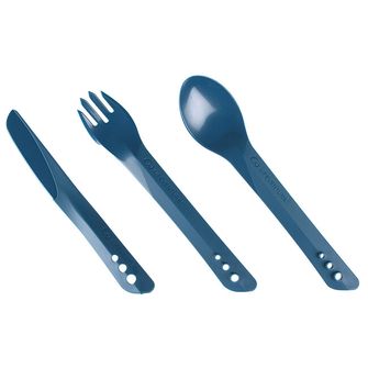 Lifeventure Plastic Cutlery Ellipse Cutlery Set, Navy