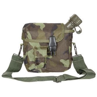 MFH US Canteen, angular, with cover, M 95 CZ camo, 2 Qt