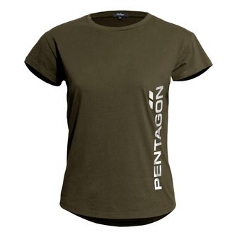 Pentagon Whisper Ladies Tee "Pentagon Vertical", RAL7013