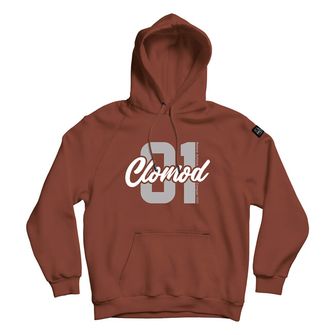 Pentagon sweatshirt with hood "One", red